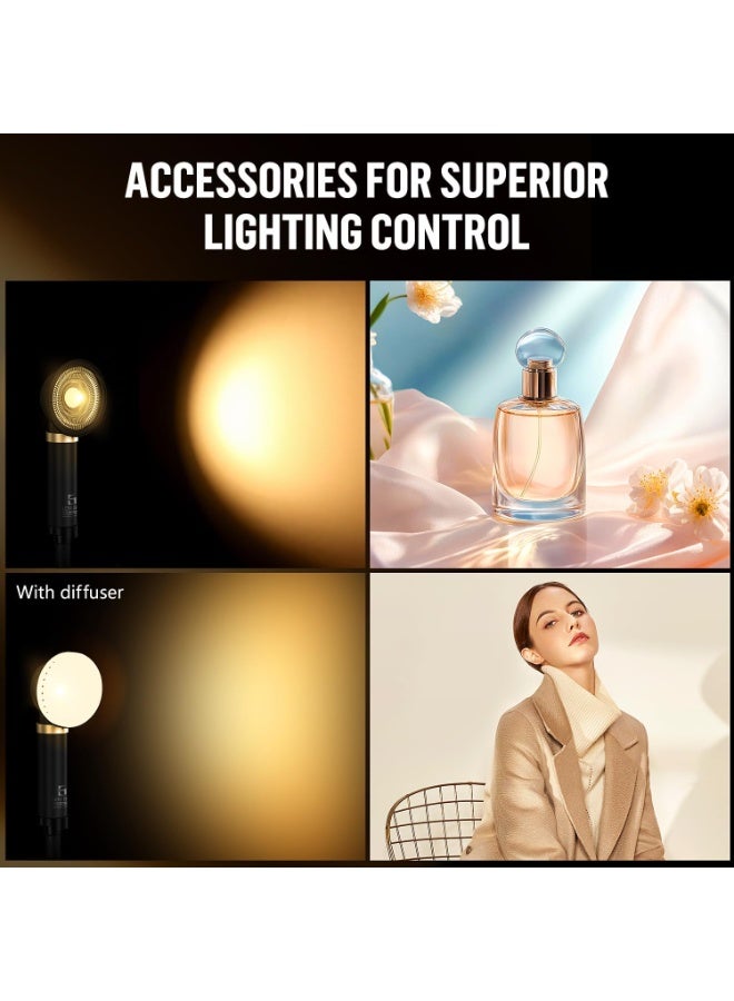 LENSGO 40SHB Retro Video Light,Rechargeable Fill Light 40W Bi-Color CRI96+, 8 Lighting Effects & Softbox Portable Photography Lighting for Canon Nikon for Sony Fuji Panasonic Cameras & Smartphones - Image 2