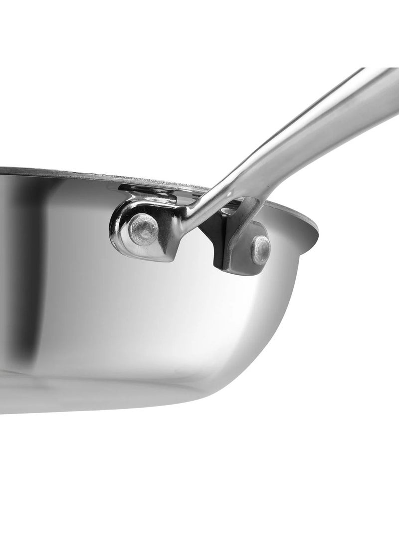 KITCHENOO Non-stick stainless steel wok pan with handle - honeycomb shape - 26 cm - Image 5