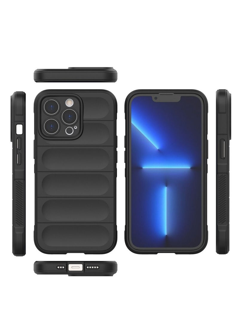 Generic - Magic Shield Tpu Silicone Shockproof Phone Case For Iphone 14 Pro Max (Black) - Image 1