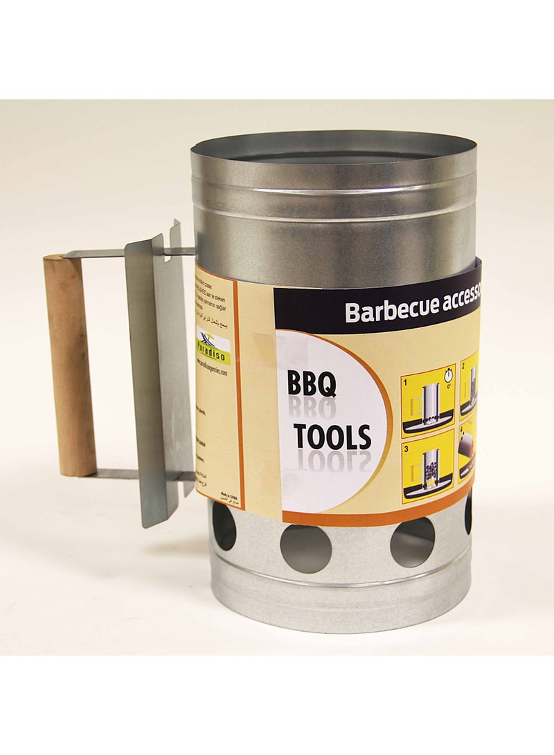 مشعل فحم باراديسو بمقبض خشبي 26.50 سم