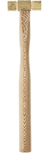EURO TOOL Brass Hammer, 9-1/8 Inches, 3 Ounces - Image 2