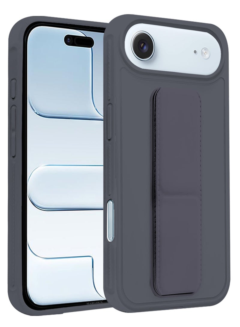 CATANES 2 Packs Premium PU Leather Case for iPhone 17 Air with Stand Function Shockproof and Anti Scratch Finger Grip with Privacy Screen Protector - Image 4