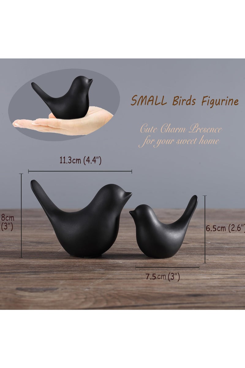 ح واحة تماثيل حيوانات صغيرة لديكور المنزل، زخارف زخرفية سوداء على الطراز الحديث لغرفة المعيشة وغرفة النوم وسطح المكتب والخزائن وما إلى ذلك - Image 2