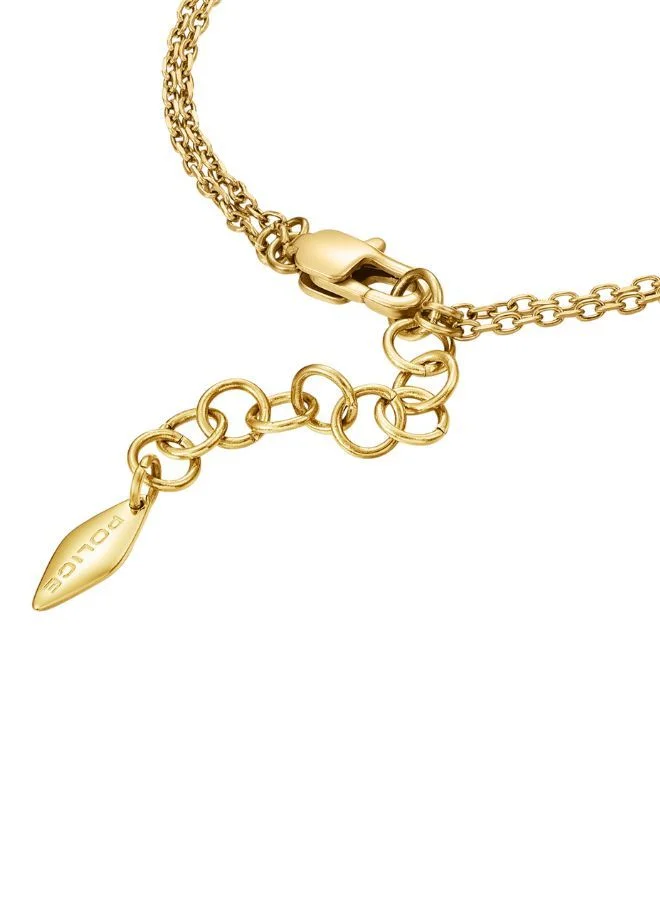 بوليس سوار كيوبت مطلي بالذهب الأصفر للنساء