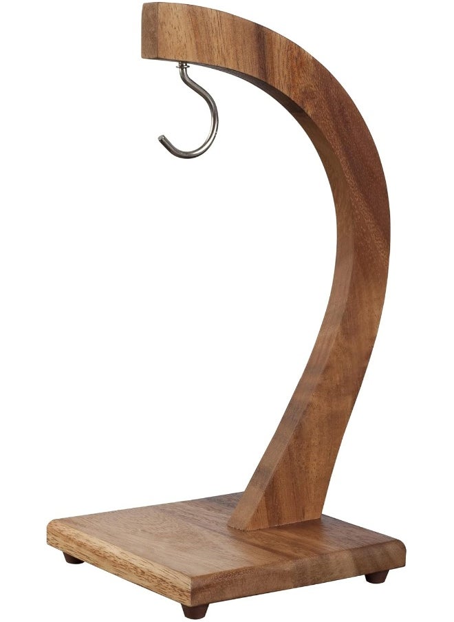BILLI Billi banana tree hanger with hook, grape holder, stand, acacia wood utensils fruit storage rack for home kitchen or bar, brown, aca-104  - Image 1