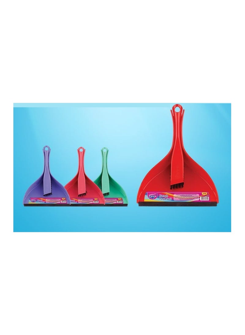 PAREX BRUSH SET WITH DUSTPAN ASSORTED COLORS - Image 3