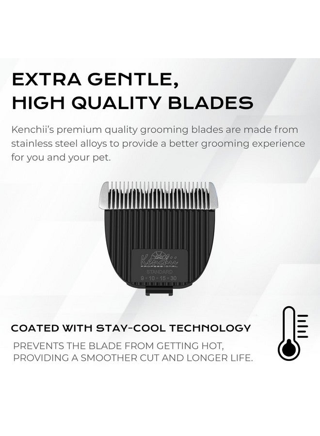 Flash Clipper Blade (Standard) Only Compatible With Flash Clipper, Black & White