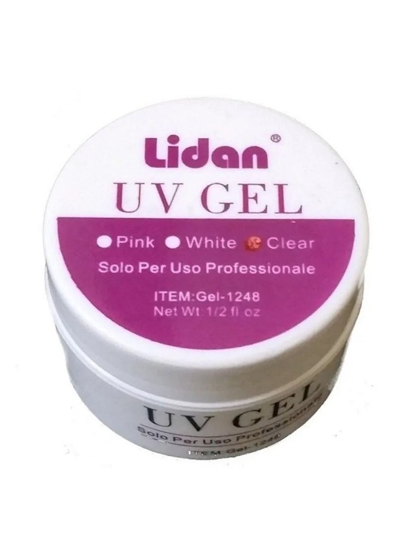 ليديان جل ليدان الشفاف LED UV Gel-1248 - متعدد الاستخدامات لصقل وتنقية الأظافر للحصول على فن أظافر مثالي - Image 1