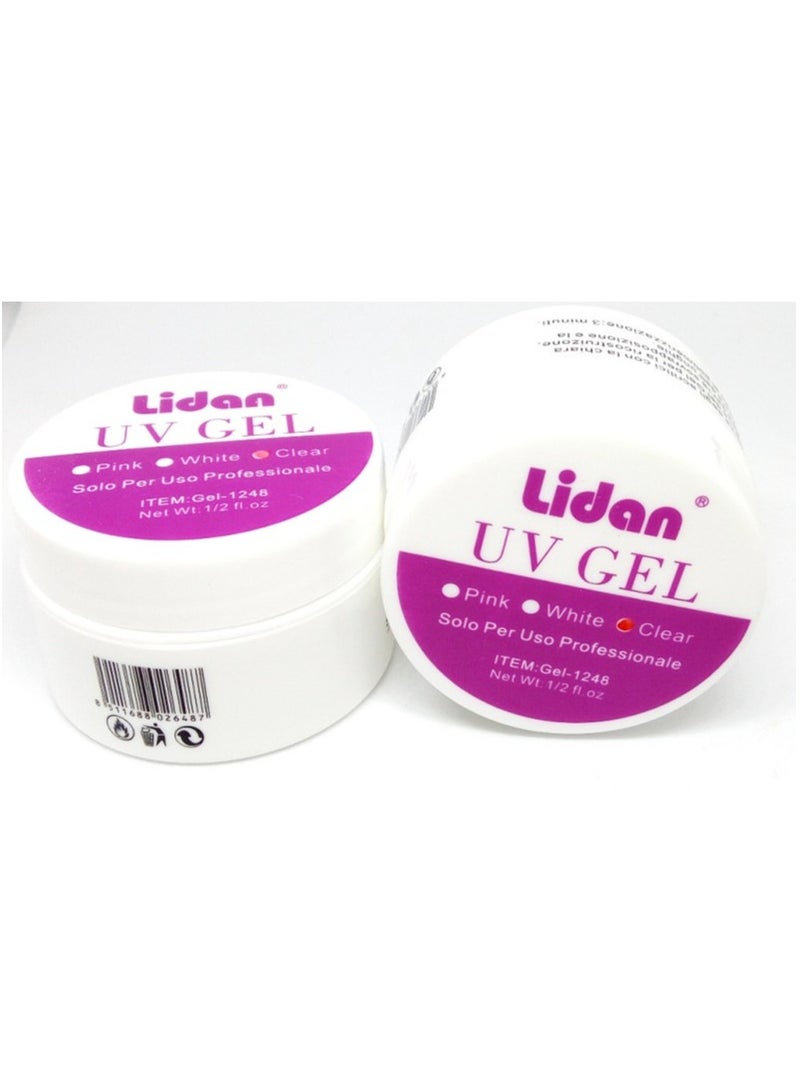 ليديان جل ليدان الشفاف LED UV Gel-1248 - متعدد الاستخدامات لصقل وتنقية الأظافر للحصول على فن أظافر مثالي - Image 3