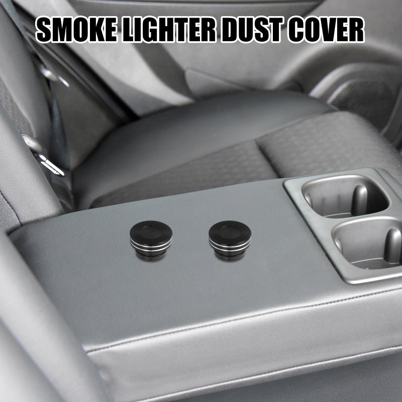 2Pcs Black Car Lighter Socket Covers Dustproof Cap for Reliable Protection and Easy Installation - Image 5