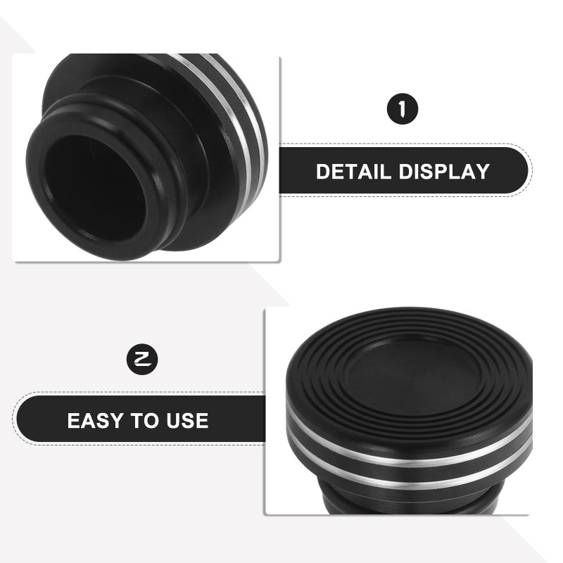 2Pcs Black Car Lighter Socket Covers Dustproof Cap for Reliable Protection and Easy Installation - Image 3