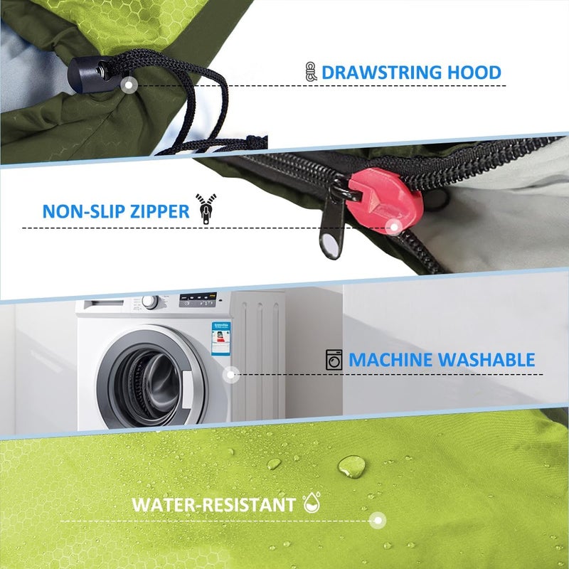 oaskys Camping Sleeping Bag - 3 Season Warm & Cool Weather - Summer Spring Fall Lightweight Waterproof for Adults Kids - Camping Gear Equipment, Traveling, and Outdoors - Image 5