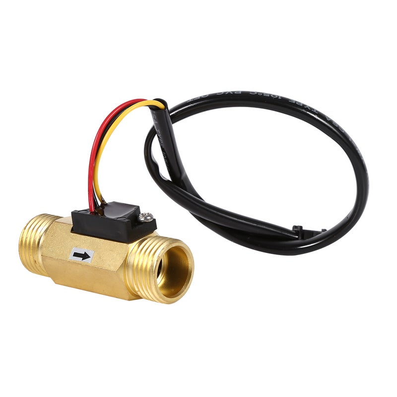 1Pc New G1/2" Copper Hall Effect Liquid Water Flow Sensor Switch Flowmeter Meter 1-30L/min - Image 4