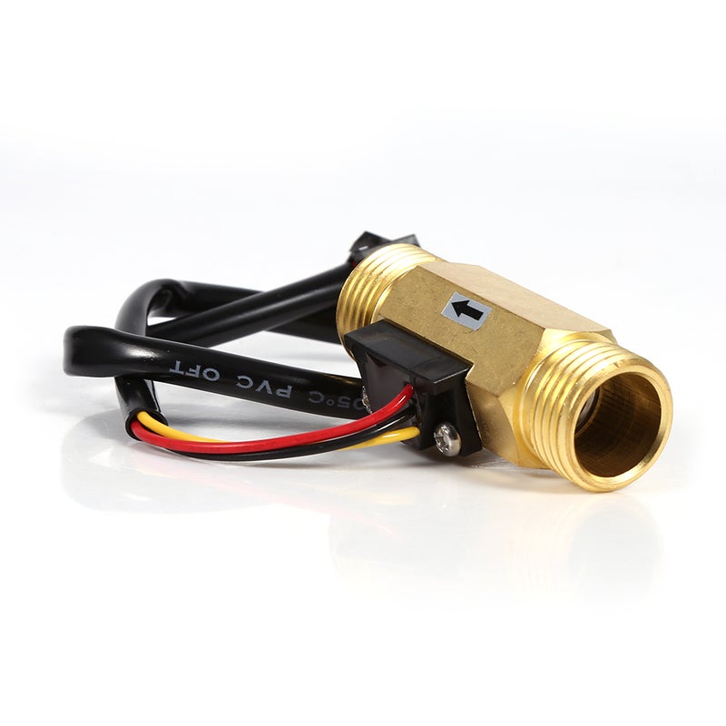 1Pc New G1/2" Copper Hall Effect Liquid Water Flow Sensor Switch Flowmeter Meter 1-30L/min - Image 2