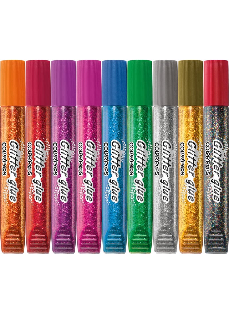 Maped Color Peps 9 Color Glitter Adhesive 10 ml 