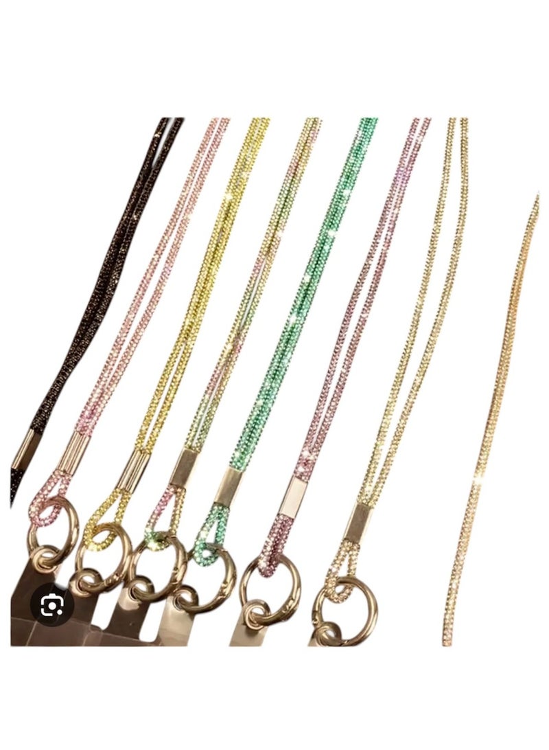 Crystal Cross Mobile Chain, Sparkling Phone Strap for Most Phones, Handbags, Wallets, Neck Phone Holder for Women, Random Color, 1 Piece - Image 5