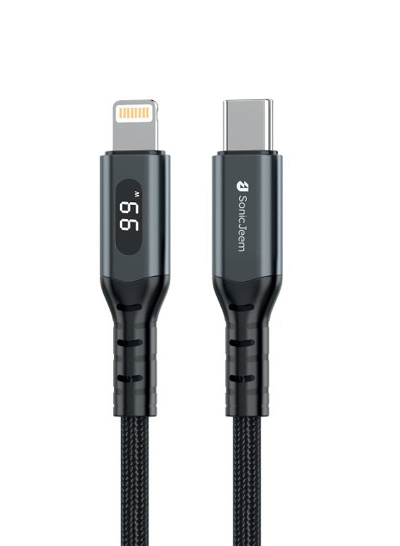 SONIC JEEM Zinc Alloy data cable Digital Display -IPhone- SJ106B  - Image 1