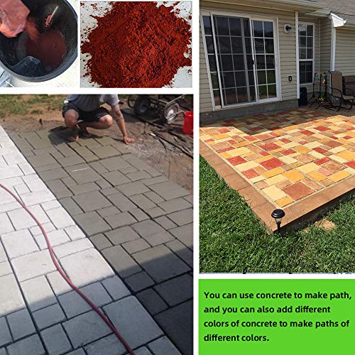 CJGQ 20"x20"x1.8" Plus Size Walk Maker Reusable Concrete Path Maker Molds Stepping Stone Paver Lawn Patio Yard Garden DIY Walkway Pavement Paving Moulds (8-Grid) - Image 4