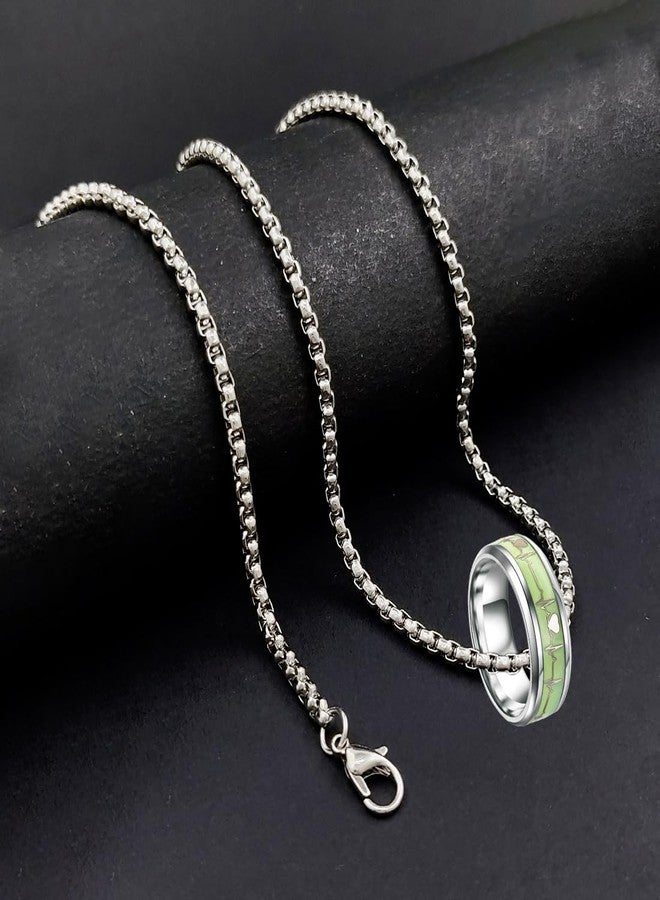 Saiizen Glow in the Dark Radium Ring Pendant for Men & Women combo - Image 2