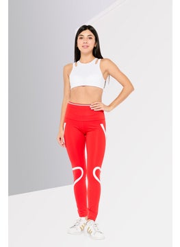 Women Tight Fit Pull On Training Leggings, Red - pzsku/Z5576969D37E96AD3B7B5Z/45/_/1740493238/8e3aa983-a90a-439f-bbb6-f4fbce3eec4b