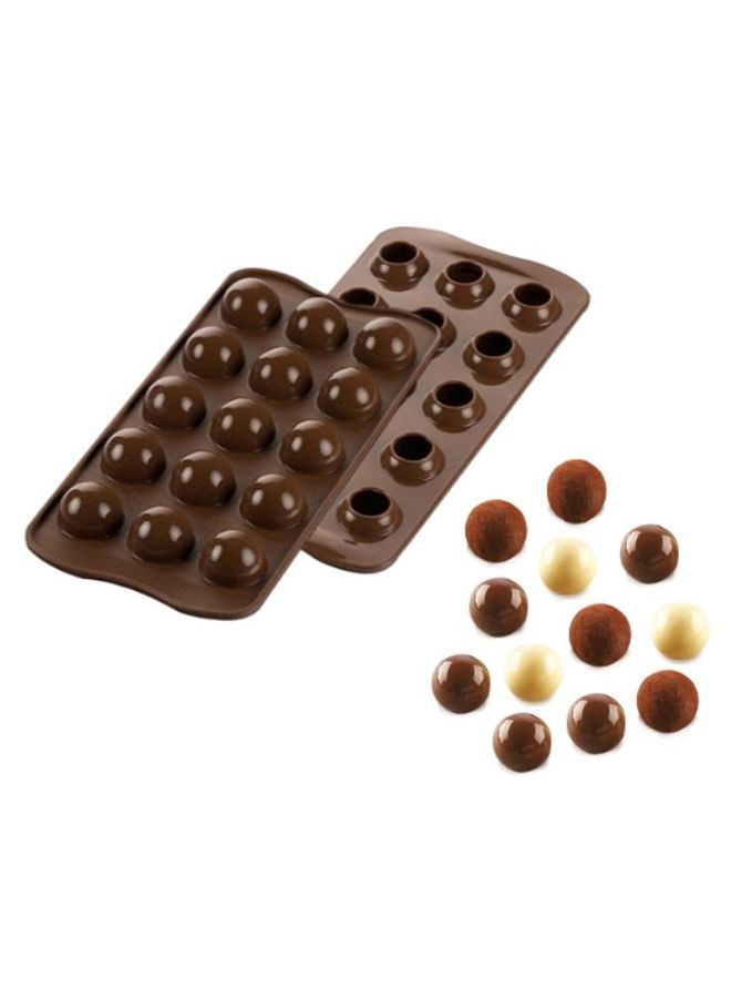 Silikomart 3D Choco Tartufino Mold Brown 12cm - Image 2