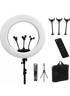 شوبي Ring Light With Photography tripod Stand And Remote Control for tiktok snapchat youtube online streaming 21-inch Big Selfie light RL-21 with Remote Black 