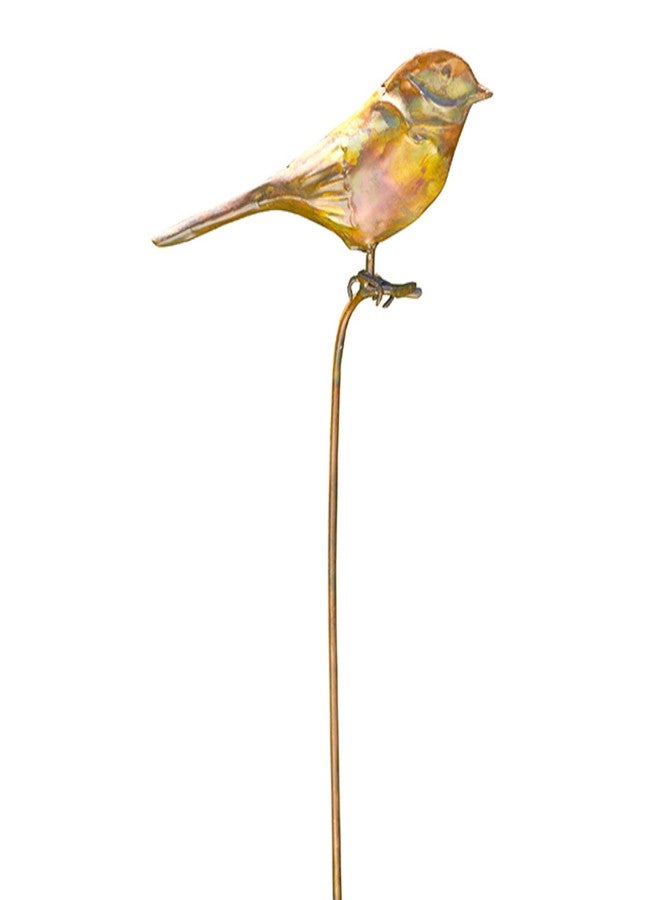 Ancient Graffiti AG-1307 6.5 x 1 x 29-Inch Flamed Bird Garden Stake - Multi-Colour - Image 1