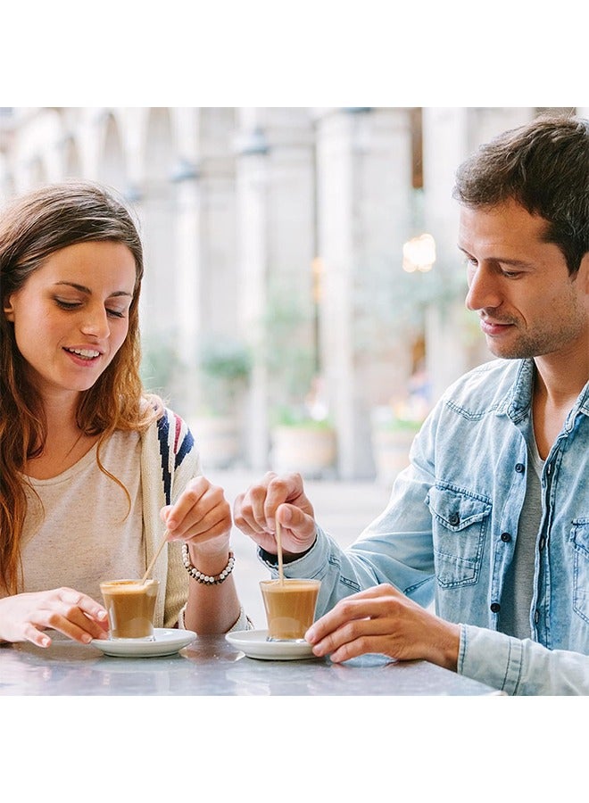 HS Wood Coffee Stir Sticks - Natural Wooden Collection Long Disposable Paper Wrapped Stirrings Tea Beverage Stirrers Individually Hot Drinks For Party BBQ Camping Resturant - 100PCS 140MM - Image 3