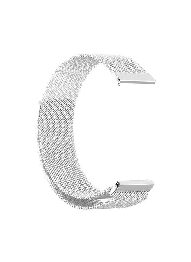 TWEGGON - Milanese Replacement Strap 22MM Band Compatible with Huawei Watch GT 4 46mm/ GT 3/ GT2 46MM/ Huawei Watch 4 pro 48mm/ Samsung Galaxy Watch 3 45mm,Gear S3 Classic/S3  Frontier Silver - Image 1