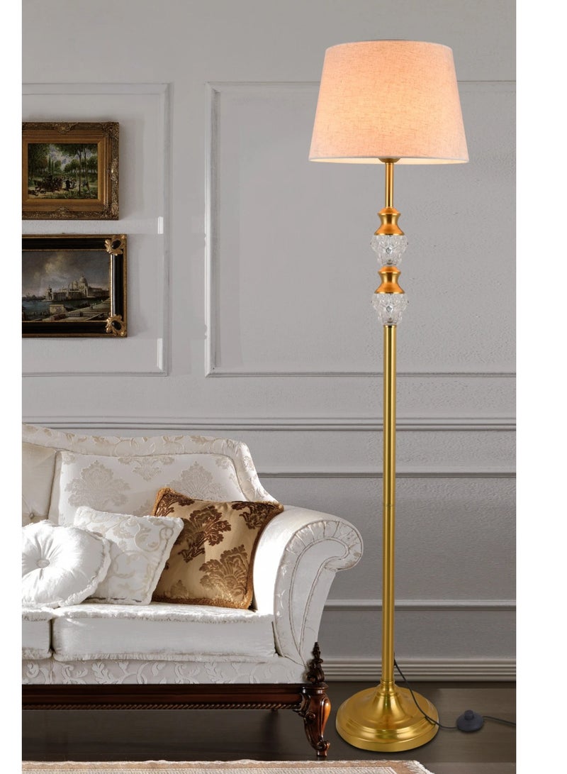 ICTC Floor lamp Golden color crystal 165 cm reliable modern design suitable for home or office