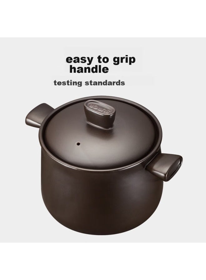 Supor Ceramic Casserole Pot For Soup And Stewing, New Health Pot, 4.5l, Heat-resistant, Crack-resistant, Tb45a1 - Image 3