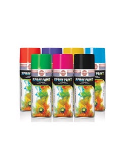 Asmaco 2 Pcs Spray Paint Set – Multi-Purpose Aerosol Paint for Metal, Wood, Plastic, & More – Fast-Drying, High-Gloss Finish, 400ml Each – Ideal for DIY, Craft, Automotive & Industrial Use – Durable & Vibrant Colors 