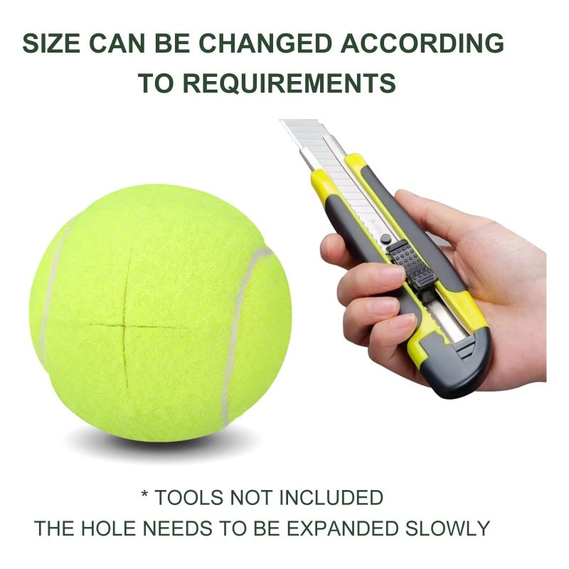 ANCKNE Walker Tennis Balls Precut Tennis Balls For Walkers 4Pcs Walkers Legs Universal Precut Glide Balls  Heavy Duty Long Lasting Felt Pad Glide Coverings For Floor Protection (Yellow) - Image 5