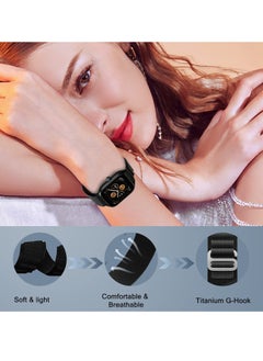Generic 22mm Stretch Nylon Metal Alpine Loop Woven Strap For Oraimo Watch 2 Pro OSW-32- Smart Watch - BLACK  - Image 5
