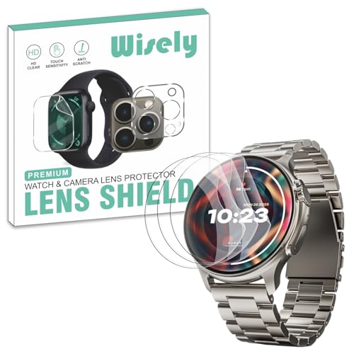 Wisely |Pack of 3pc| Screen Guard Protector For Boult Crown R Pro 1.43" Anti Shock, Anti-Scratch, HD Clear, Full Cover - Image 1