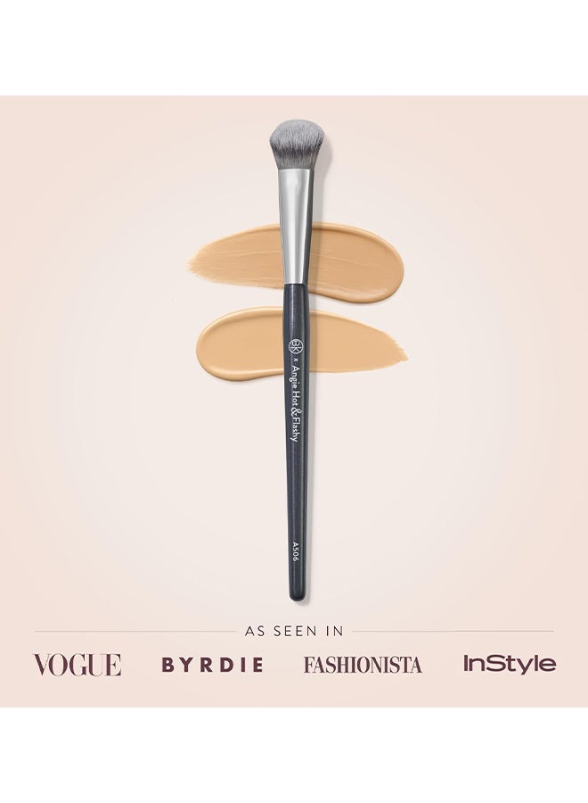 BK BEAUTY Angie Hot & Flashy A506 Concealer Brush - "Kitten Paw" Face Brush - Under -Eye Concealing And Contouring - Makeup Brushes - Image 2