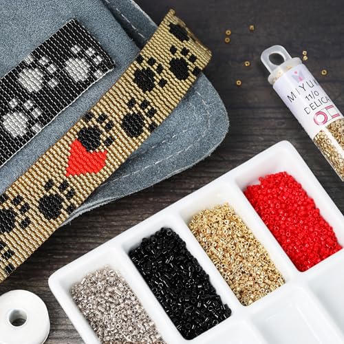 Miyuki Delica Seed Beads – Size 11/0 (1.6 mm), DB0035, Galvanized Silver, 7.2 g, Approx. 1440 Beads, Made in Japan - Image 4