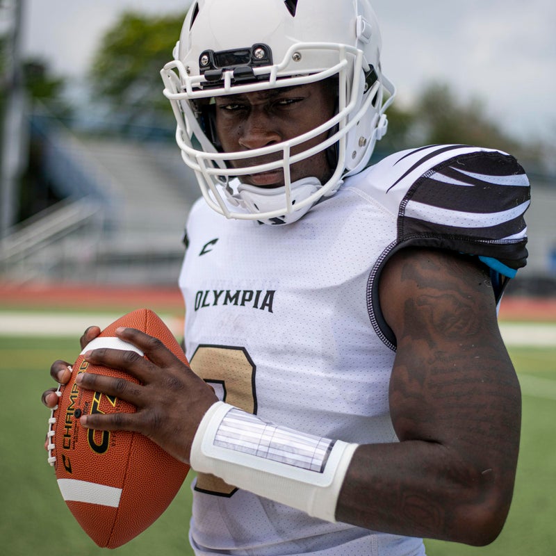 CHAMPRO Triple Wristband Playbook, Youth, Black, Model Number: AF50YB - Image 2