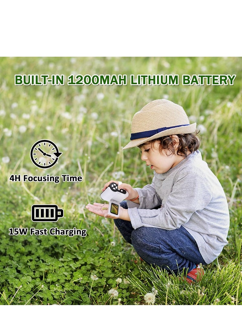 Generic - Microscope for Kids, 1000x Handheld Kids Microscope with 6 Adjustable LED Lights, 2 LCD Screen Mini Portable Microscope USB to PC for Kids 8-12, Comes with 32GB SD Card - Image 1