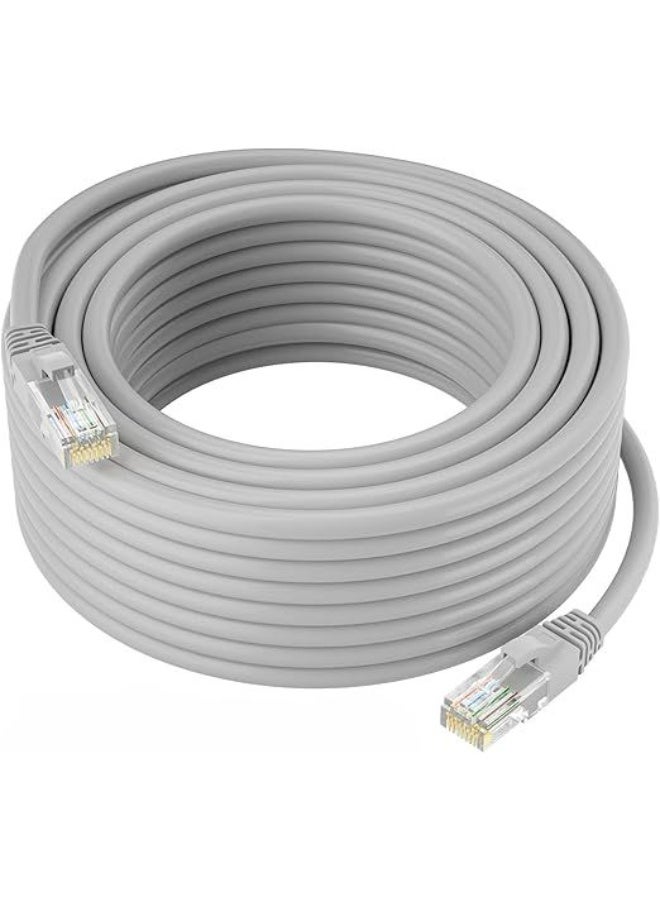 كابل إيثرنت CAT6 بطول 15 مترًا - كابل شبكة LAN عالي السرعة متوافق مع PS4/PS3، وNintendo Switch، وRaspberry Pi 4، والتلفزيون الذكي، وأجهزة الكمبيوتر، والمودم، والموجه، وكاميرات المراقبة، ونقاط الوصول اللاسلكية. - Image 1