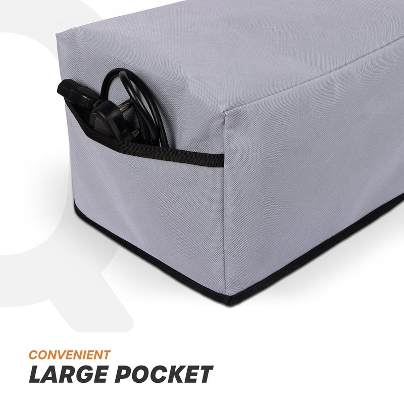 Cranique Nylon Dust Proof Printer Cover for HP Smart Tank All-in-One 580 / 581 / 585 (Grey) - Image 4