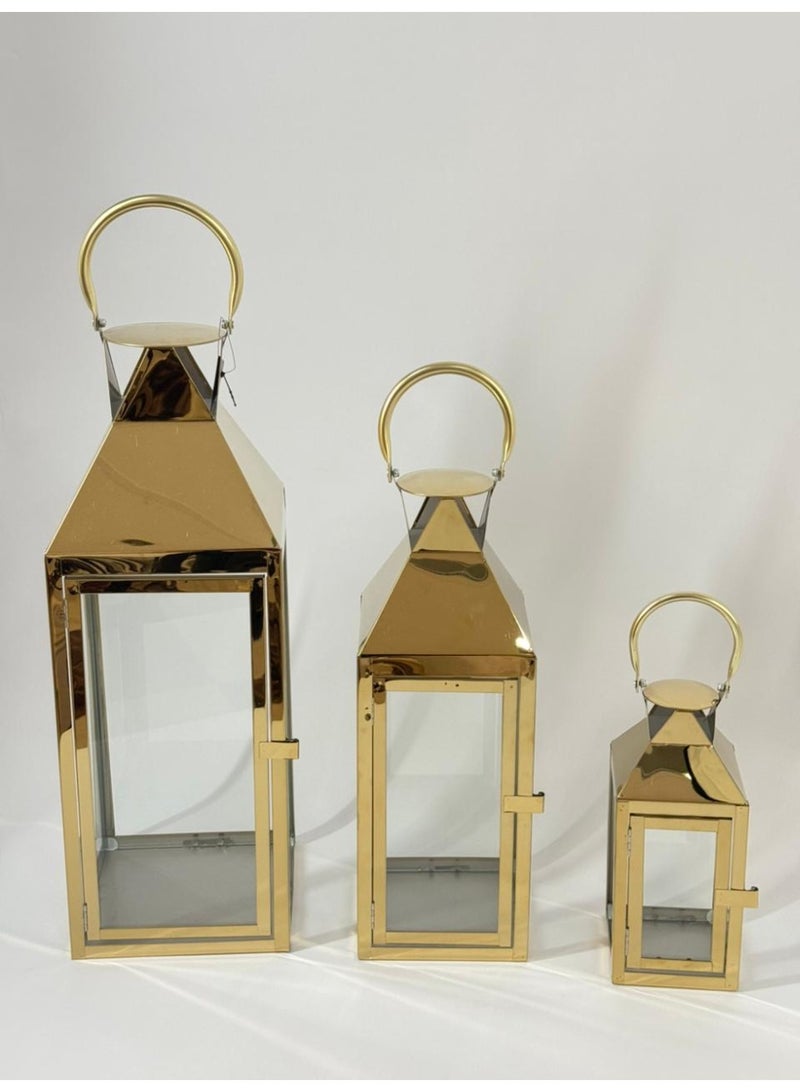 Living Set of Metal Lanterns with Glass: Practical and Attractive Lighting - Image 4