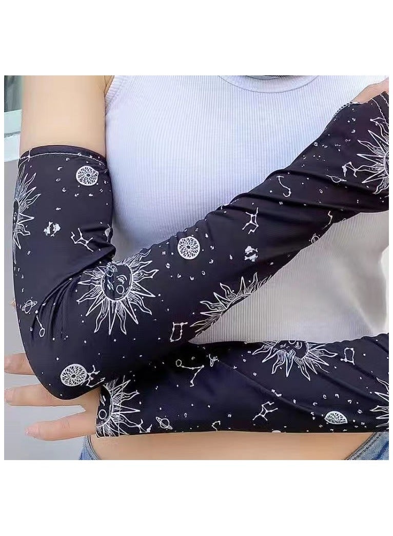 Sun Protection Cooling Arm Sleeves Outdoor UV Protective Gear