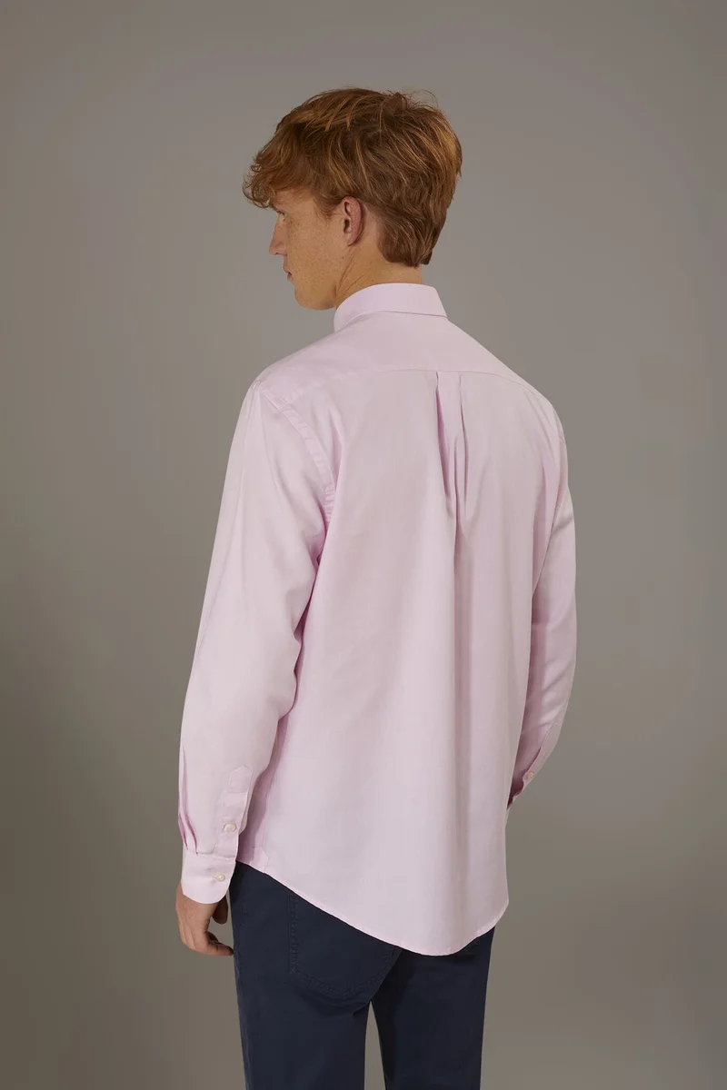 Doppelganger Pink Washed shirt button down collar comfrot - Rose for Men | Best Price UAE