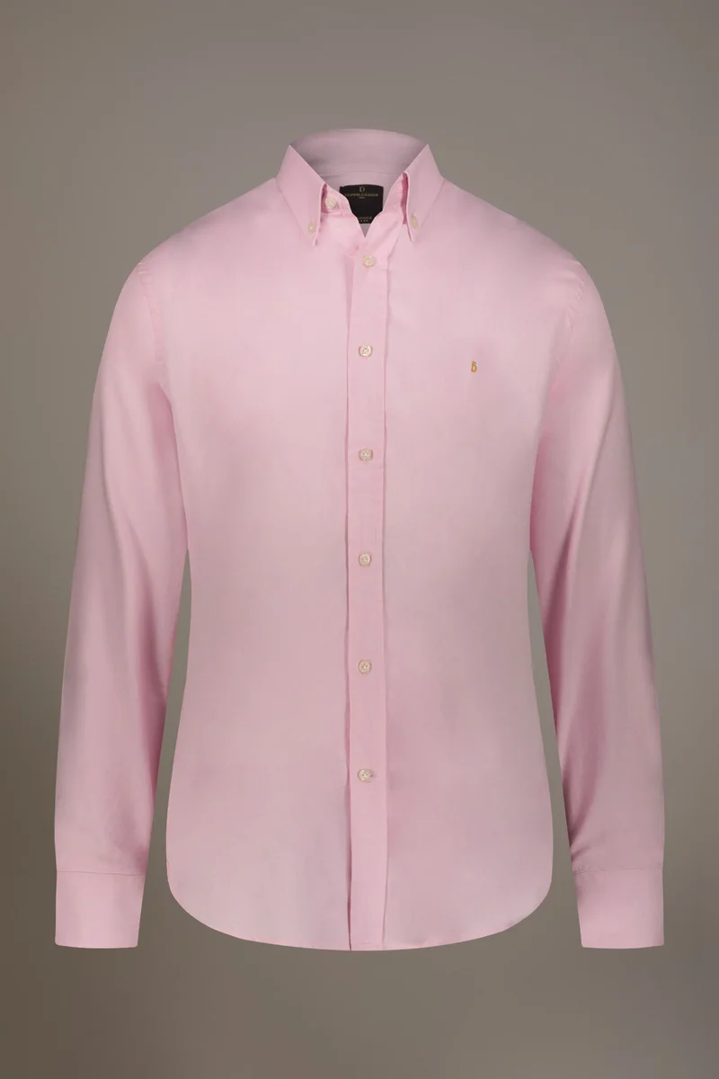 Doppelganger Pink Washed shirt button down collar comfrot - Rose for Men | Best Price UAE