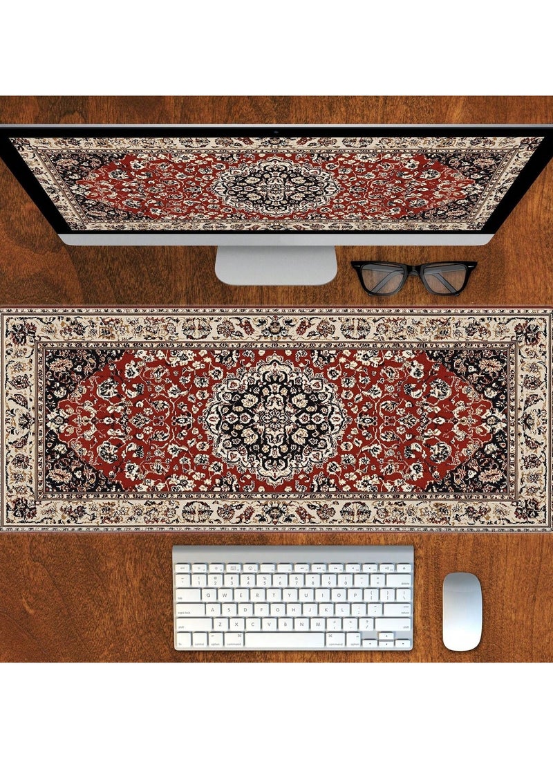 ماركة غير محددة - ماوس باد أنيق بتصميم السجاد العربي، مقاس 900x400 ملم - Image 1