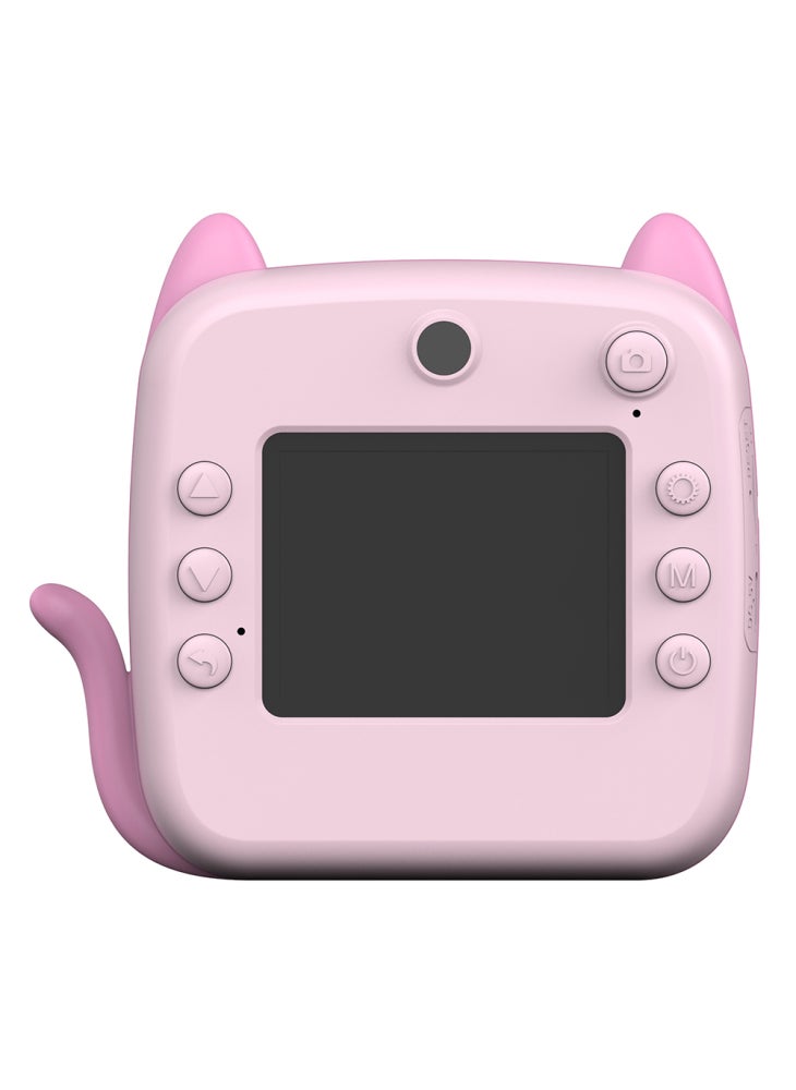 Generic A21 2.4-inch Screen Kids Instant Camera Rechargeable Camera Toy with Print Paper - Pink - Image 4