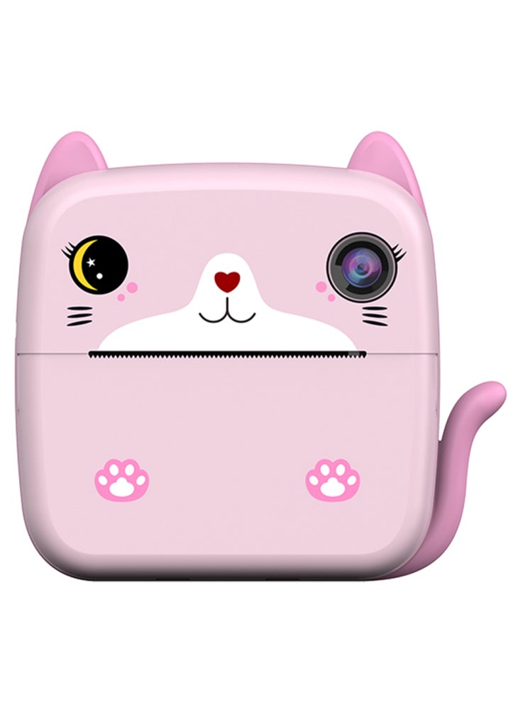 Generic A21 2.4-inch Screen Kids Instant Camera Rechargeable Camera Toy with Print Paper - Pink - Image 2