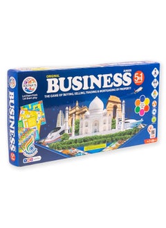 RATNA'S Ratna's Business JR. Coins 5 in 1 Board Game Set | Includes Games Like business, Snake and Ladders, Ludo, Car Rally, and Cricket | Perfect for Kids & Adults 2-4 Players  - Image 1