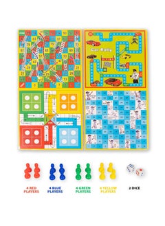 RATNA'S Ratna's Business JR. Coins 5 in 1 Board Game Set | Includes Games Like business, Snake and Ladders, Ludo, Car Rally, and Cricket | Perfect for Kids & Adults 2-4 Players  - Image 4